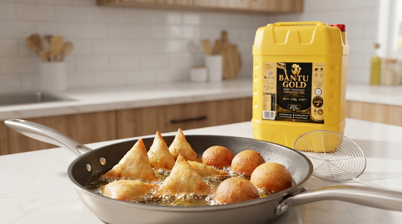 Bantu Gold cooking oil serving Zambian homes