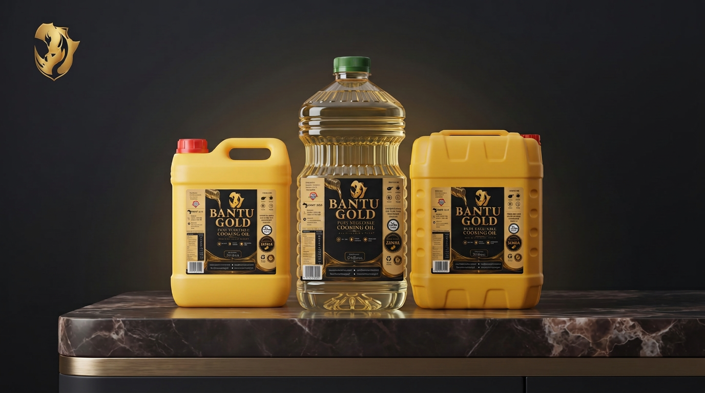 Bantu Gold cooking oil serving Zambian homes